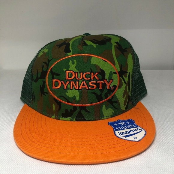 Duck Dynasty Snapback Trucker Hat Camo Orange A&E - Picture 6 of 7